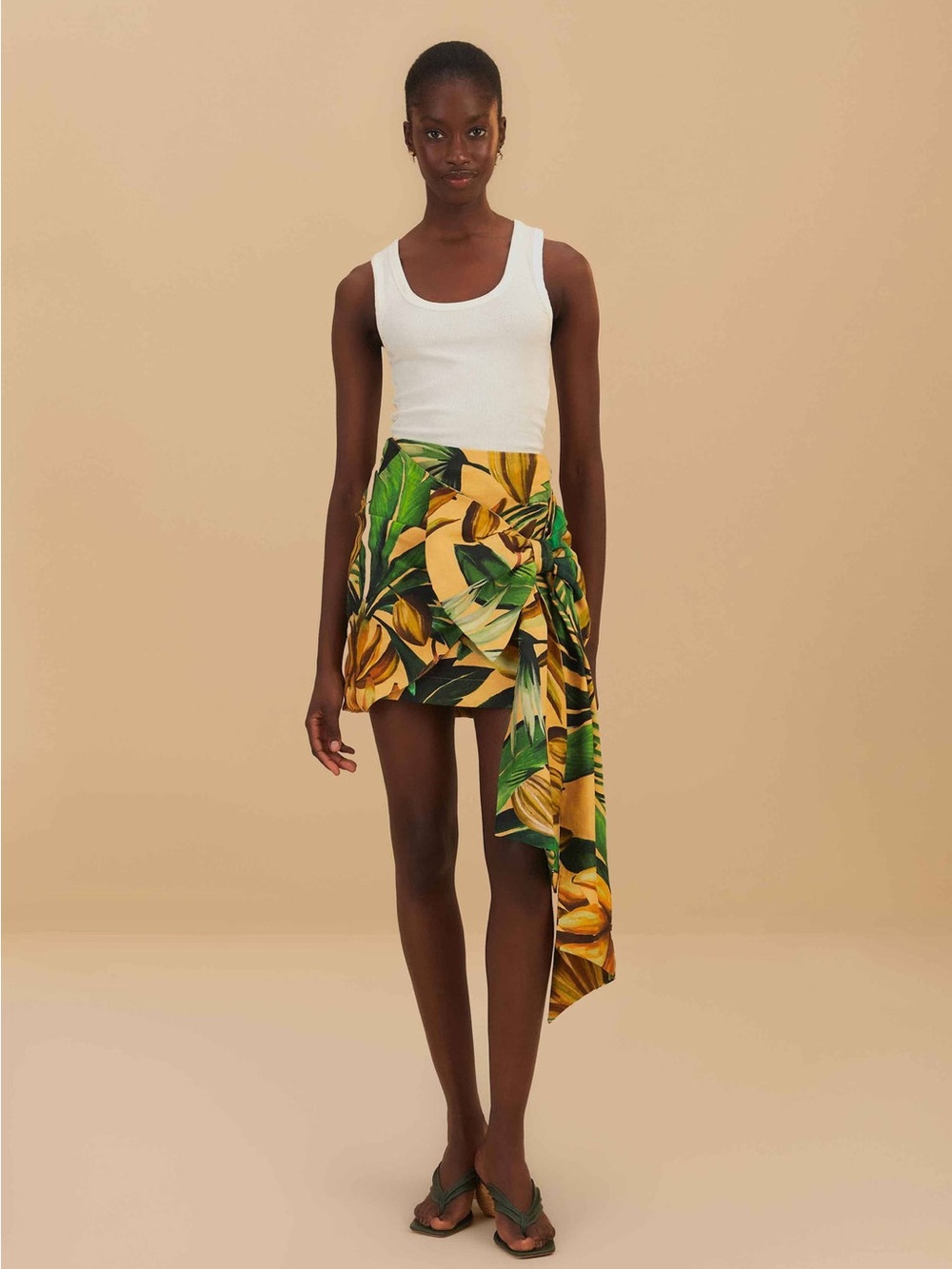 Farm Rio: Banana Embroidered Off White
Tank Top - Picture 6 of 10